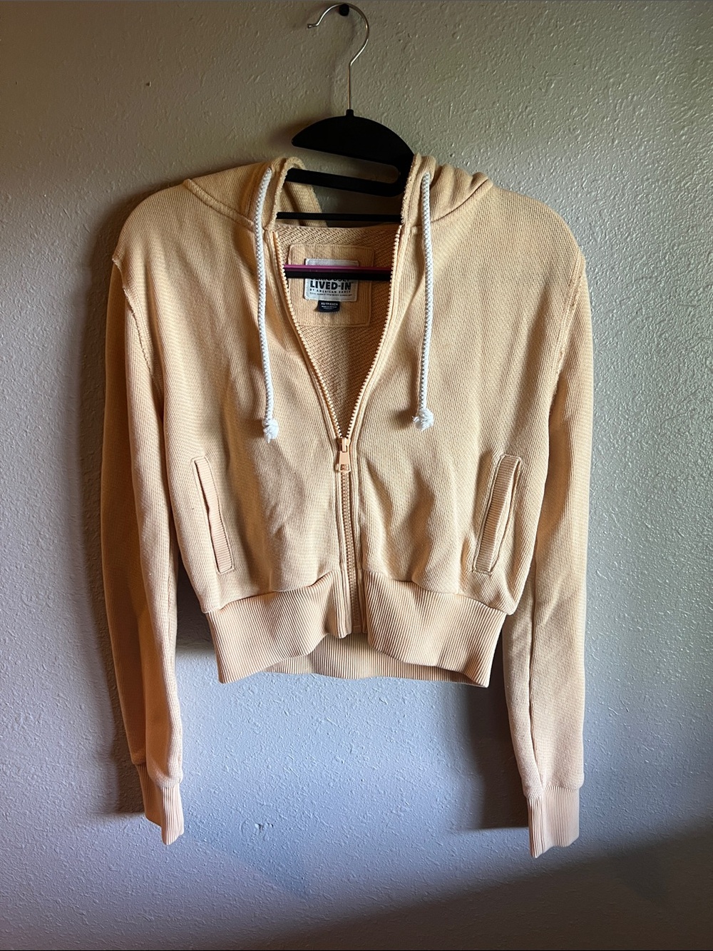 American Eagle Outfitters Cropped Zip Hoodie